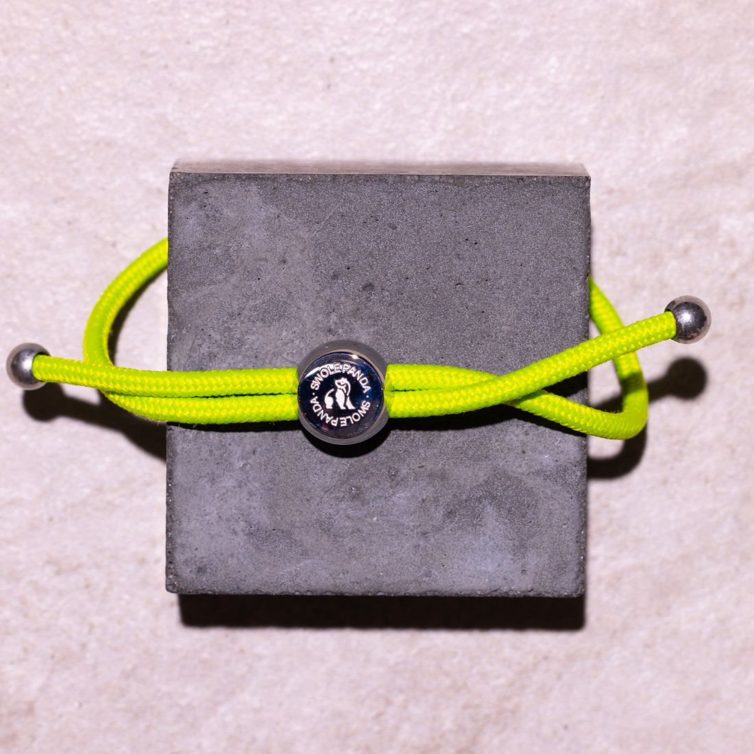 Swole Panda Lime Green Rope Bracelet – Recycled Ocean Plastic Jewelry