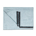Swole Panda Light Blue Herringbone Bamboo Scarf – Sustainable Luxury