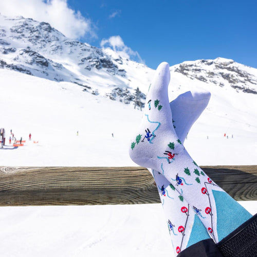 Swole Panda Ski Slope Bamboo Socks – Sustainable Winter Sports Gear