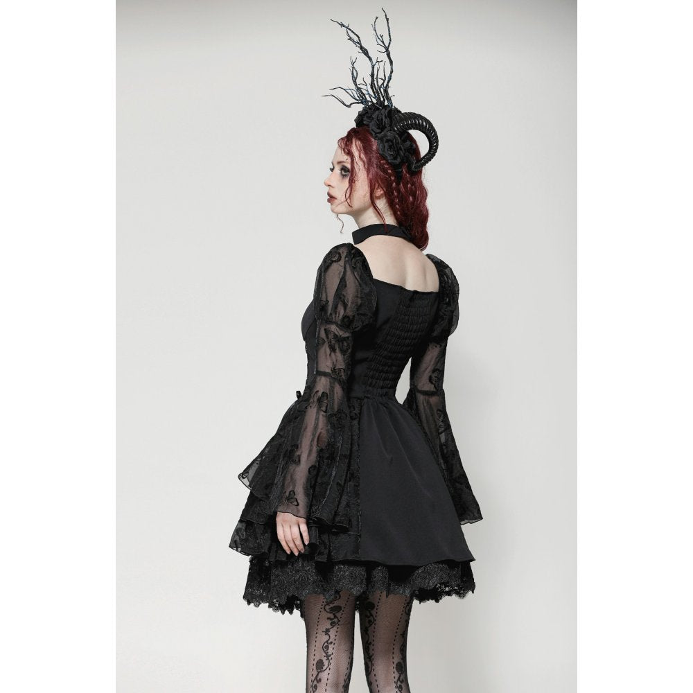 Dark in Love Blanche Butterfly Dress – Victorian Gothic Lace Gown