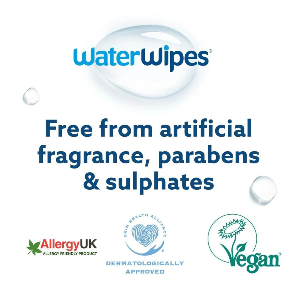 WaterWipes Sensitive Baby Wipes 6x60 pcs