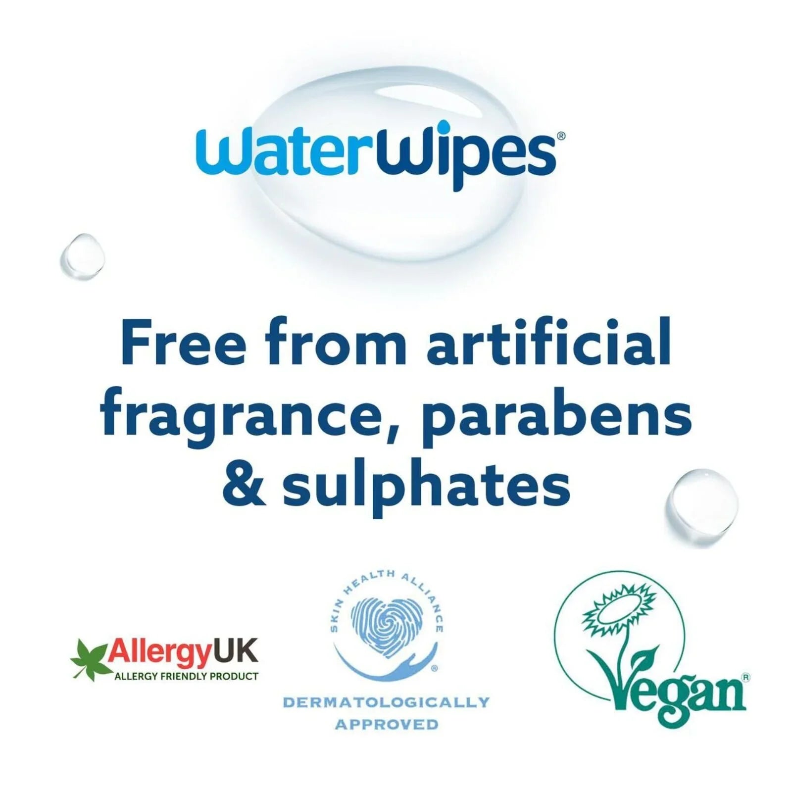 WaterWipes Sensitive Baby Wipes 60 pcs