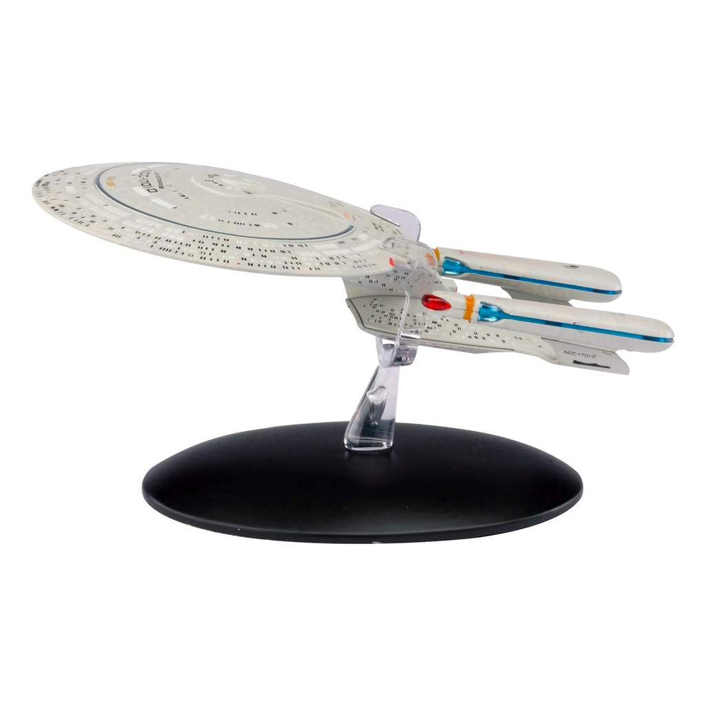 U.S.S. ENTERPRISE NCC-1701-D Handbook & Diecast Ship Picard The Next Generation  (Eaglemoss / Star Trek)
