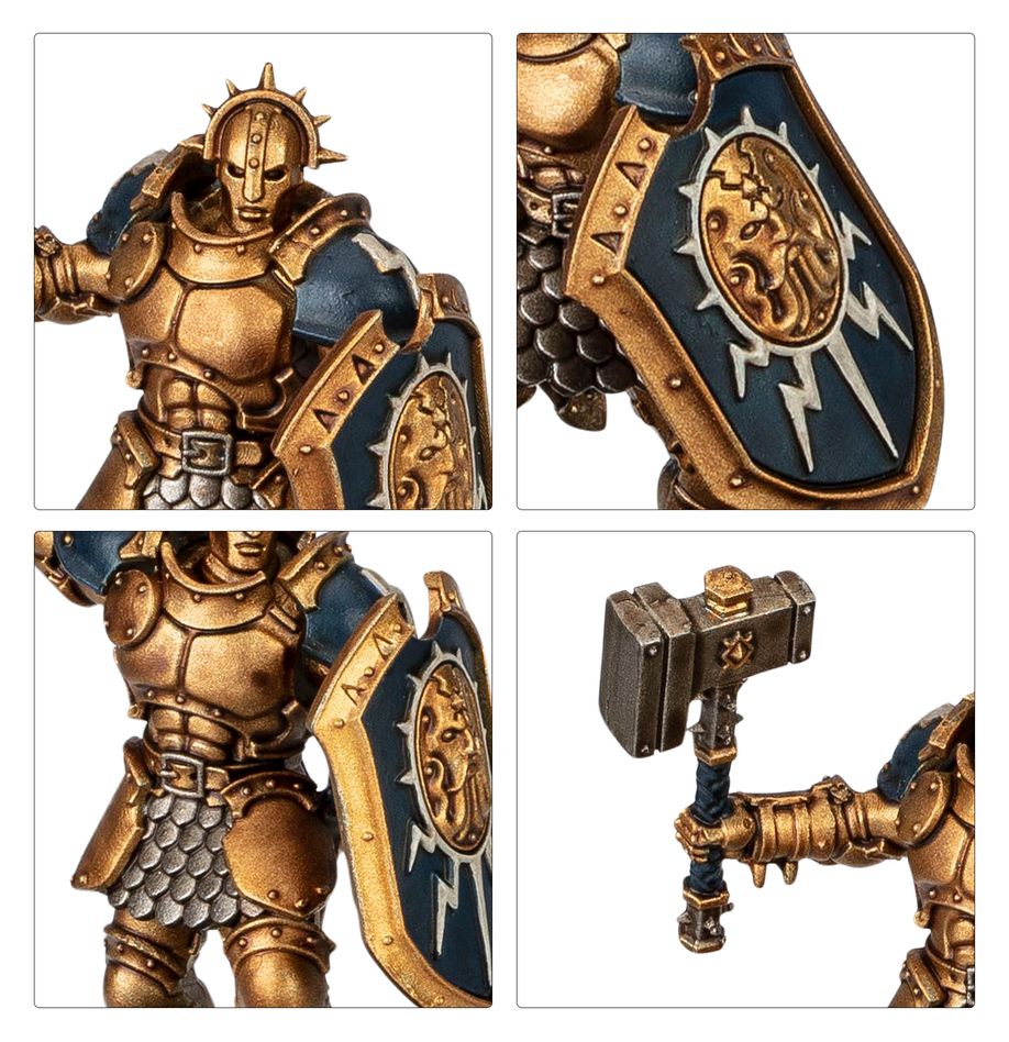 Snaps Stormcast Eternals Paints Set – Warhammer Starter Kit with 3 Minis
