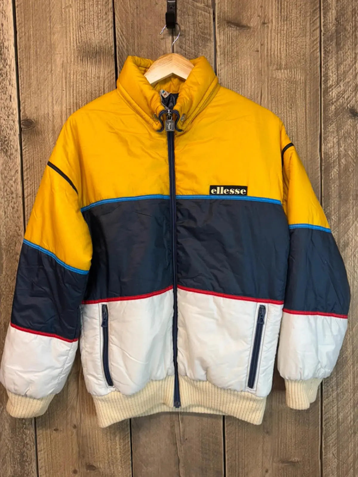 Original 1980s Vintage Elllese Ski Jacket Coat Mens Large Penguin Logo 1968-75