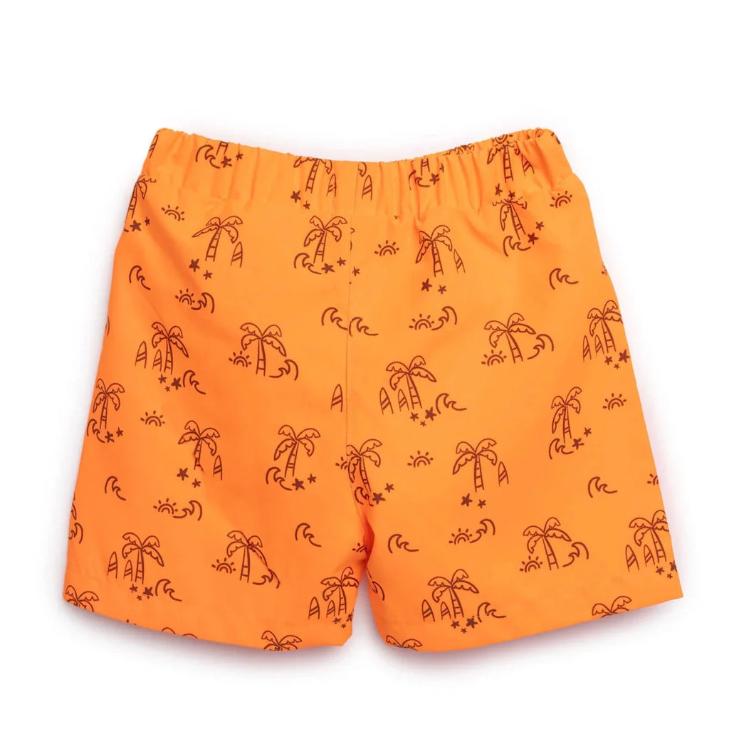 HelloBaby Boy Shorts Swimsuit - Orange