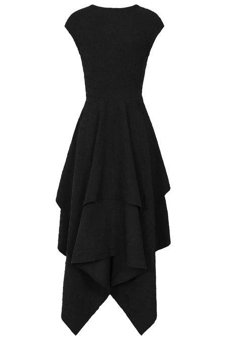 Banned Apparel Hexed Isadora Gothic Dress | Handkerchief Hem & Chain