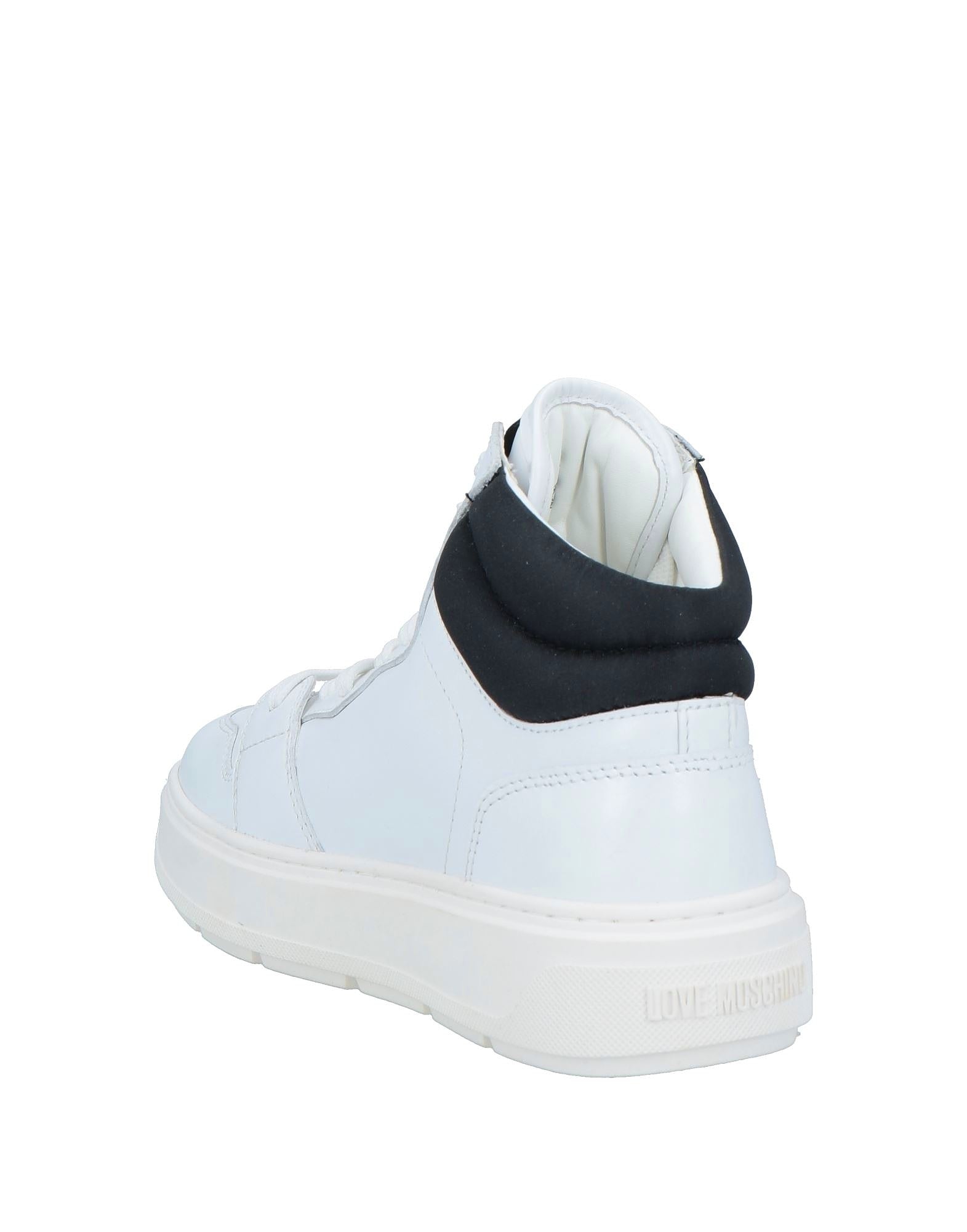 Love Moschino Women's Leather Sneakers – White/Black Trainers