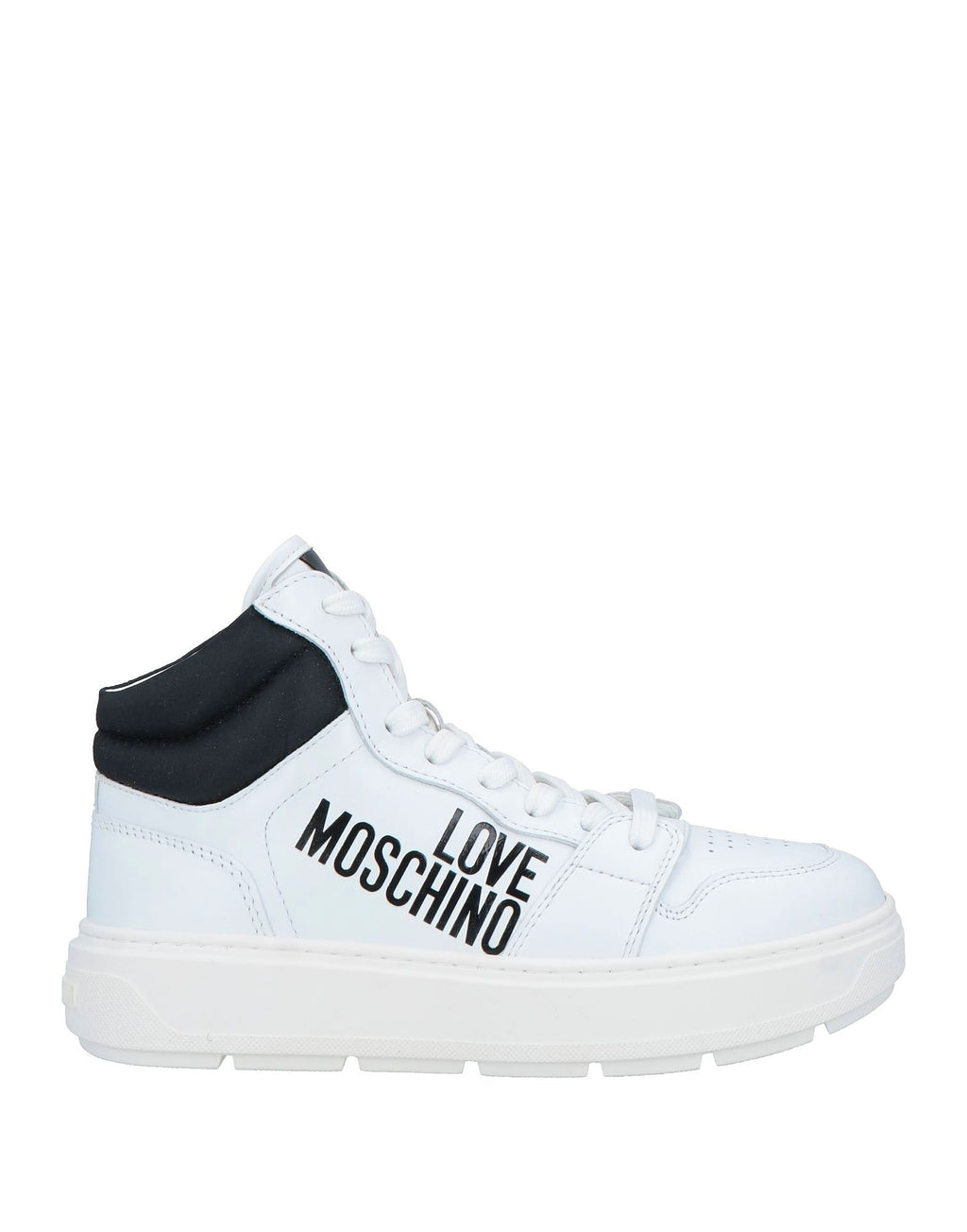 Love Moschino Women's Leather Sneakers – White/Black Trainers