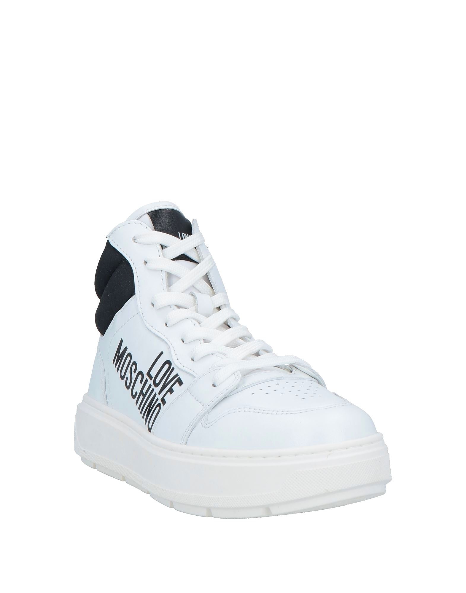 Love Moschino Women's Leather Sneakers – White/Black Trainers