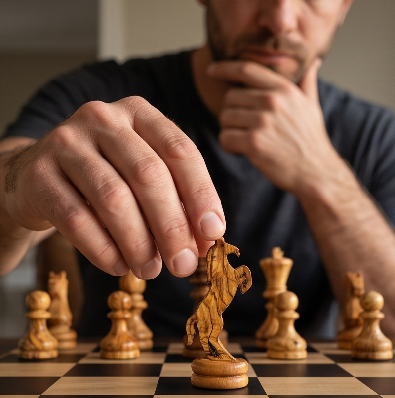 Olive Wood Wooden Chess Piece Set | 4 Sizes