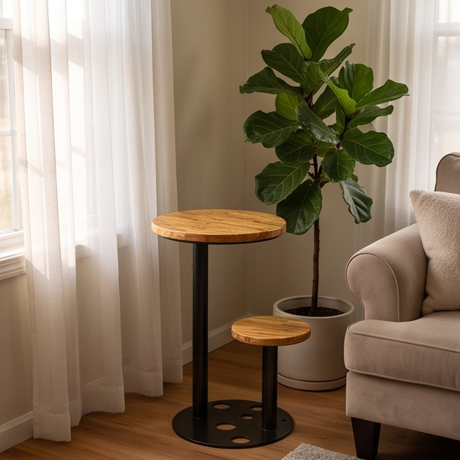 Round Shaped Side Table
