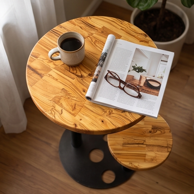 Round Shaped Side Table