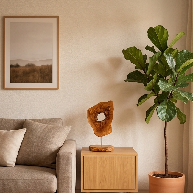 Olive Wood Unique Decorative Sculpture, home decor, gift