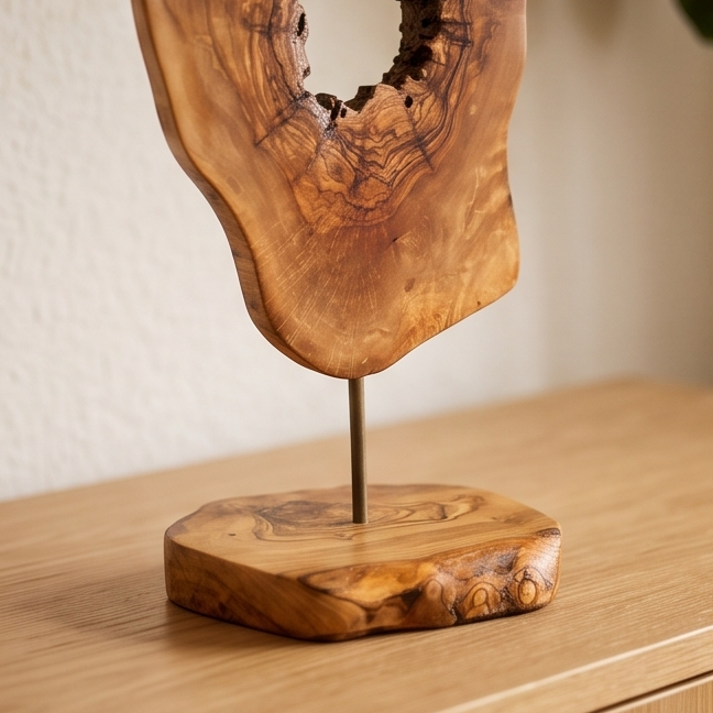 Olive Wood Unique Decorative Sculpture, home decor, gift