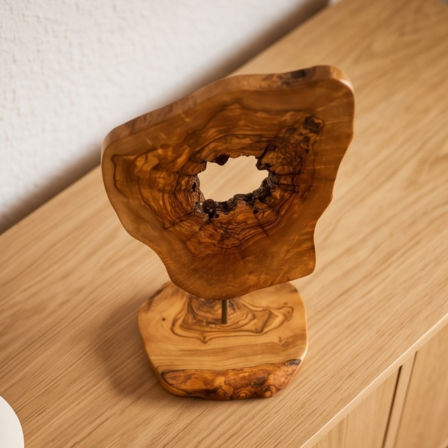 Olive Wood Unique Decorative Sculpture, home decor, gift