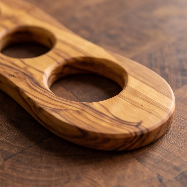 Olive Wood Handcrafted Wooden Spaghetti Measure Portion Sizer Kitchen Gadgets For Portion Control Pasta Noodles