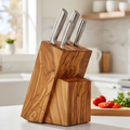 Olive Wood Knife Block