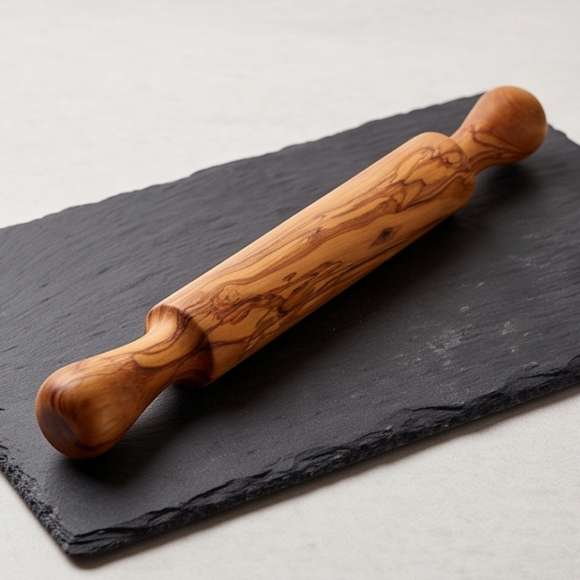 Handcrafted Olive Wood Rolling Pin | Durable Hardwood | Sustainably Sourced | Cake Baking | Various Sizes