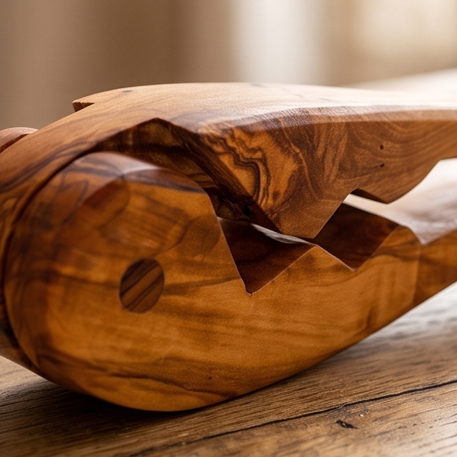 Olive Wood Clamp Nutcracker