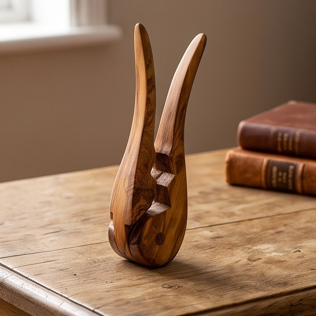 Olive Wood Clamp Nutcracker
