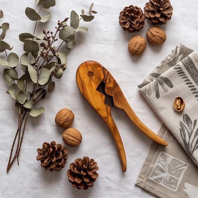 Olive Wood Clamp Nutcracker