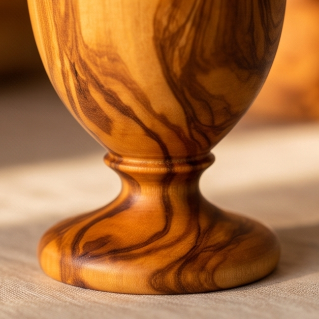 Olive Wood Egg Cup, decor, table accessories