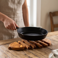 Olive Wood Pear Pan Coaster 21 cm