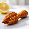 Olive Wood Hand Crafted Wooden Lemon Lime Orange Fruit Juicer | 10 cm | Kitchen Utensil Gadget