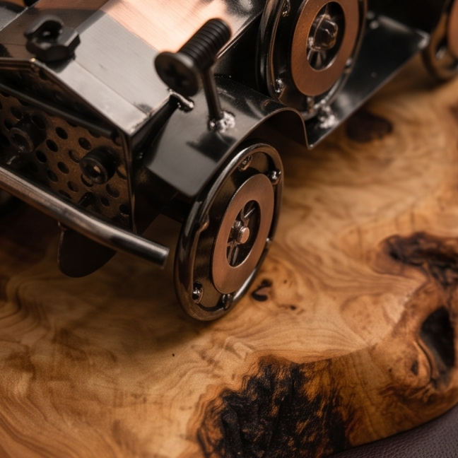 Car on Olivewood Board