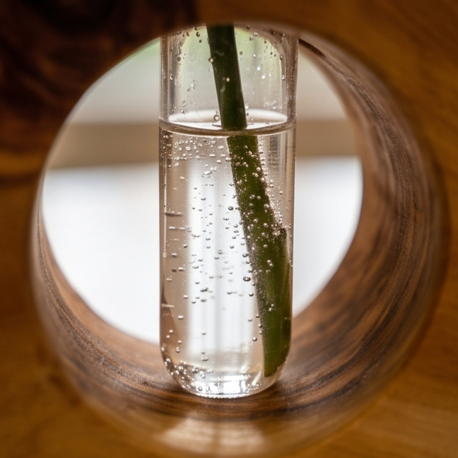 Rustic desktop propagation vase