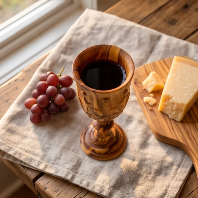 A beautiful 3 D wine cup