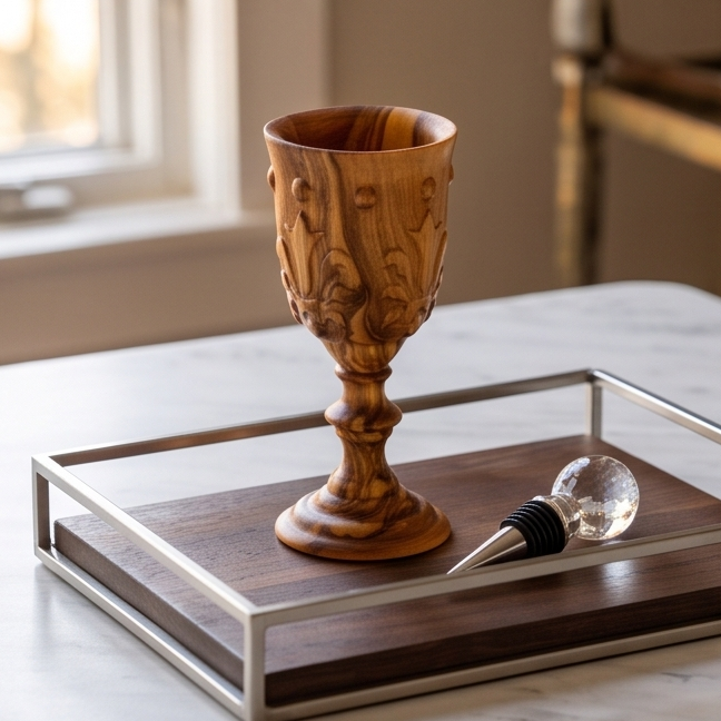 A beautiful 3 D wine cup