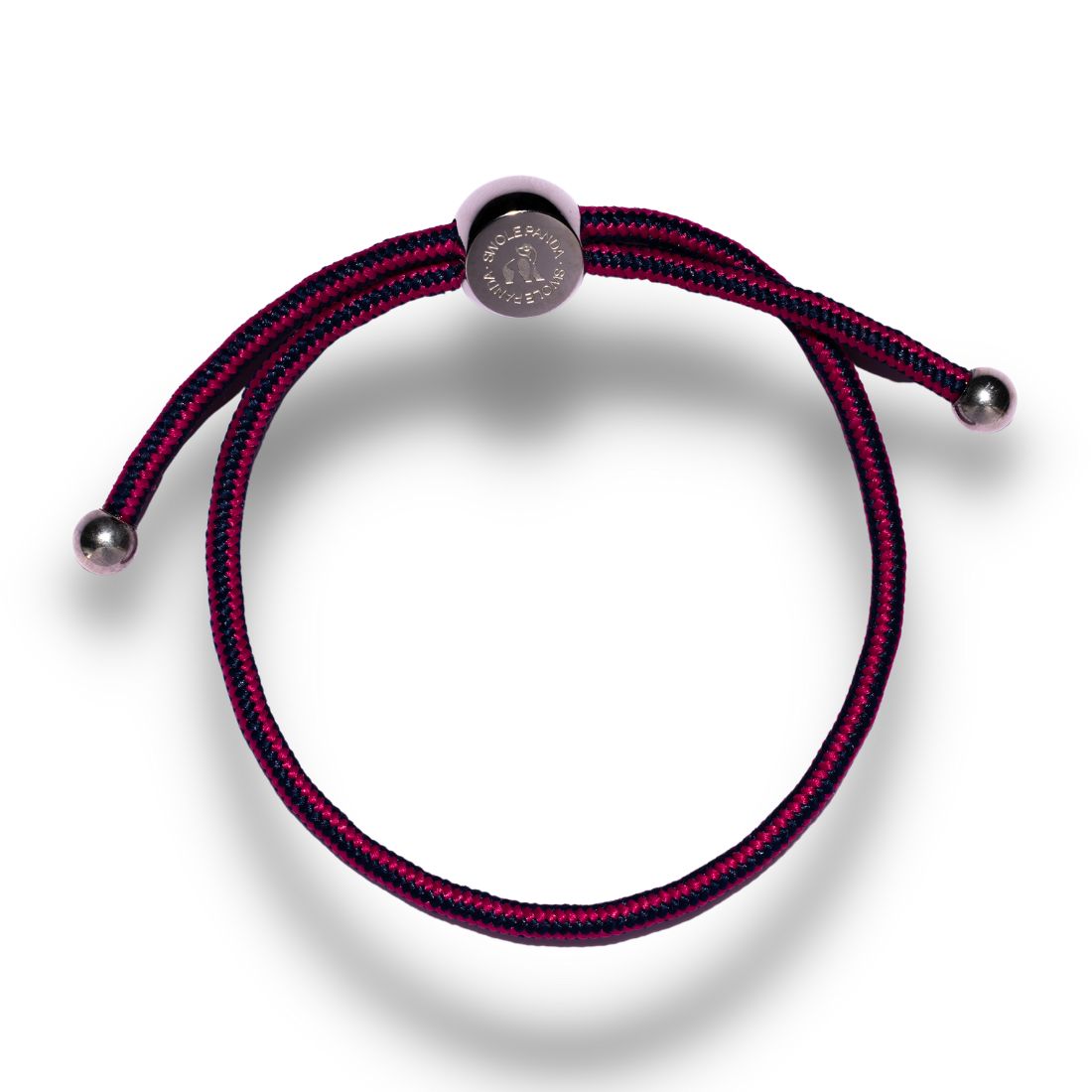 Swole Panda Rich Pink Stripe Rope Bracelet – Recycled Ocean Plastic