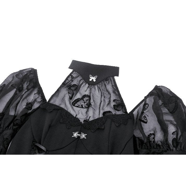 Dark in Love Blanche Butterfly Dress – Victorian Gothic Lace Gown