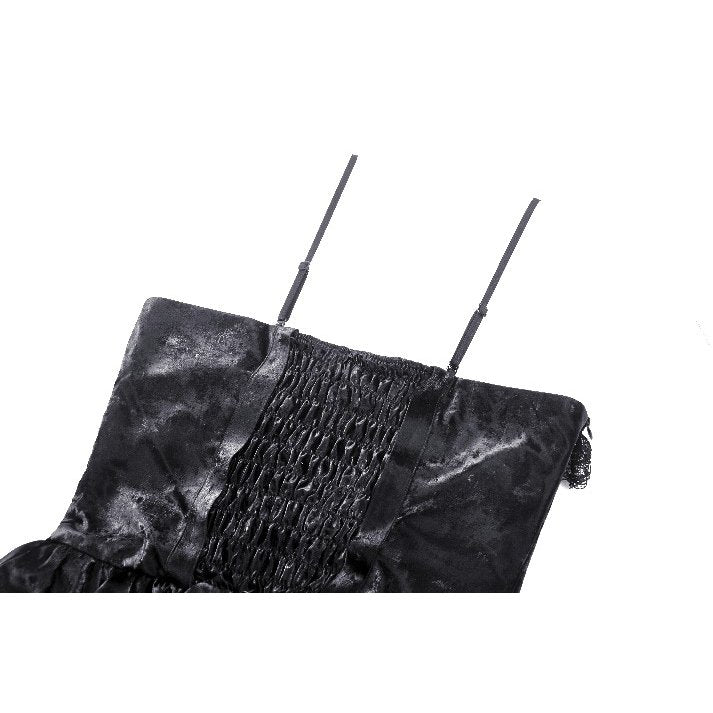 Dark in Love Harriet Punk Shiny PU Leather Layered Corset Dress