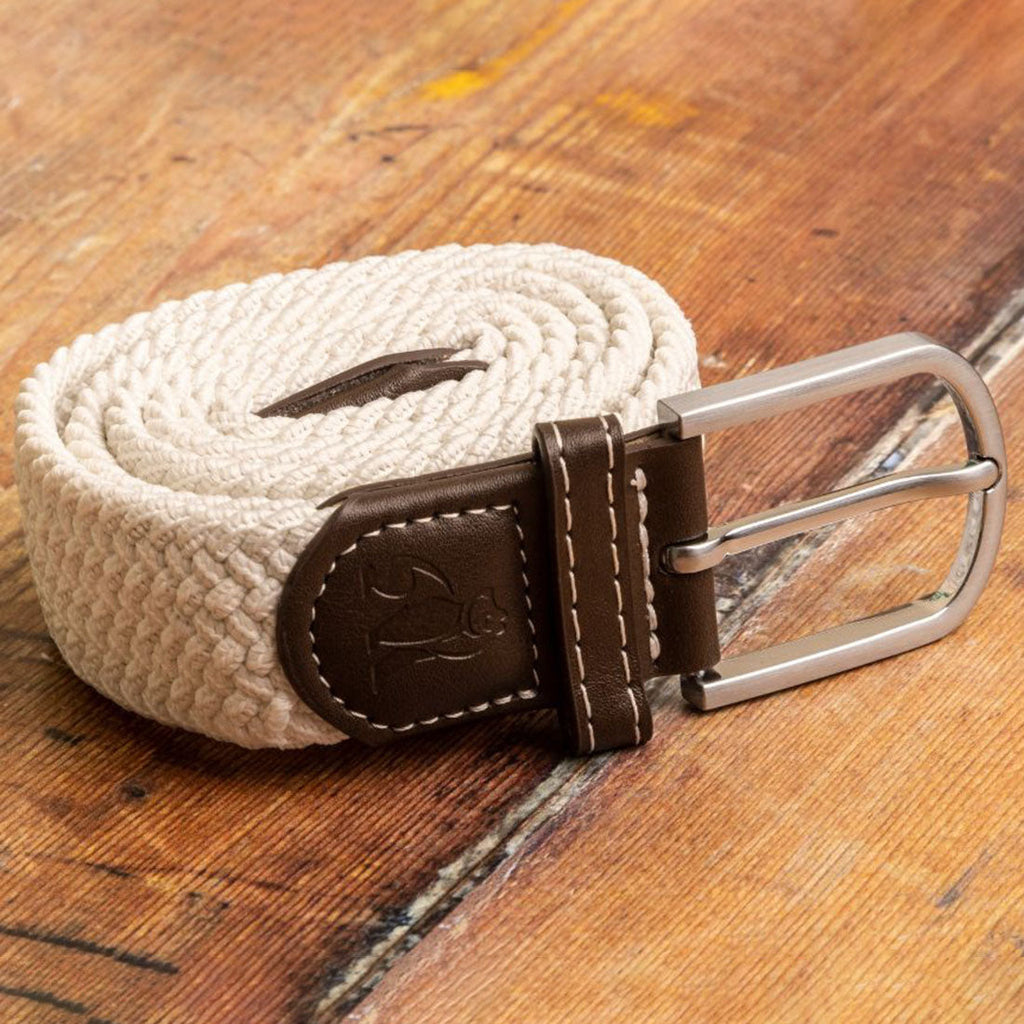 Swole Panda Cream Woven Belt – Sustainable Recycled Elasticated Belt