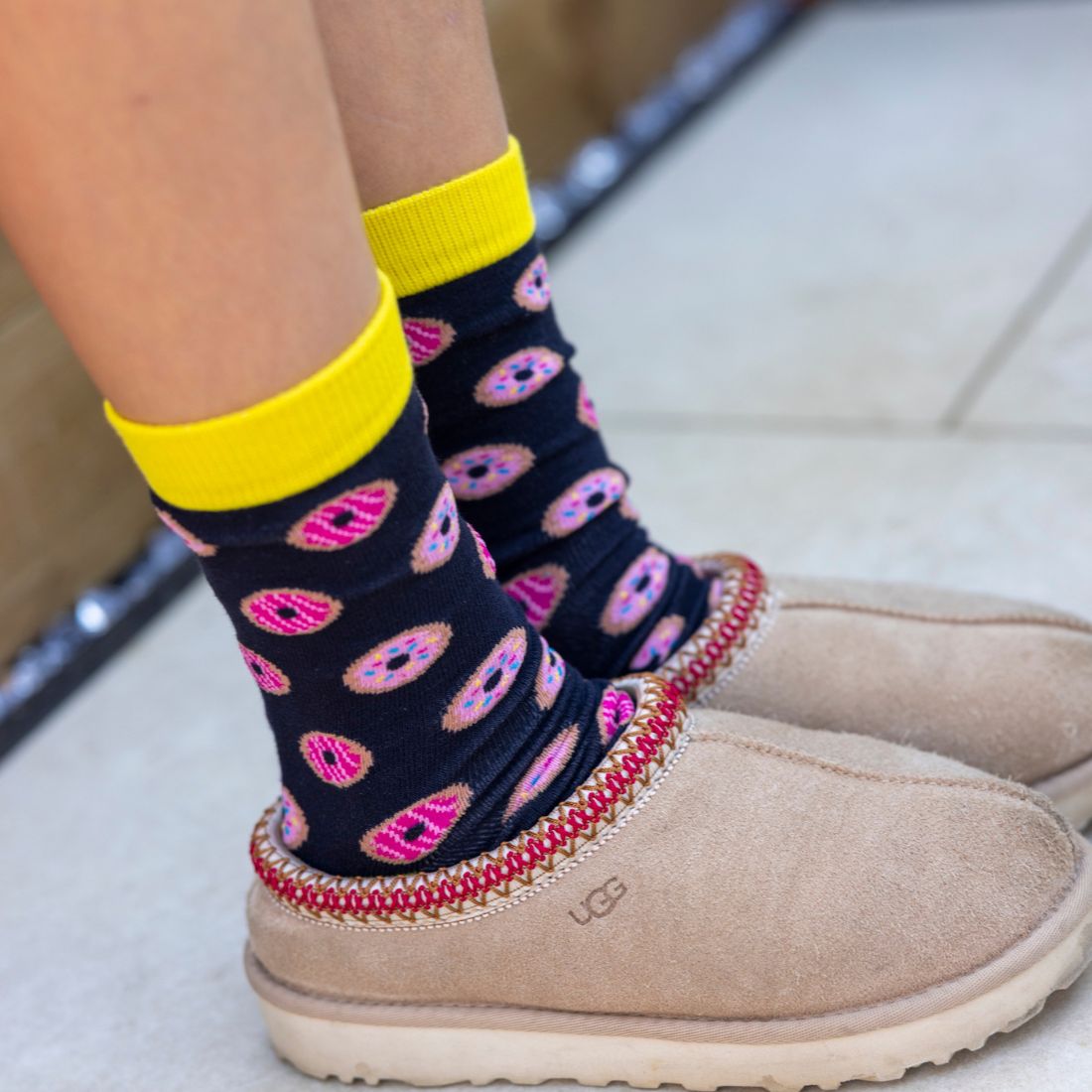 Swole Panda Doughnut Bamboo Socks – Soft & Sustainable Novelty Socks