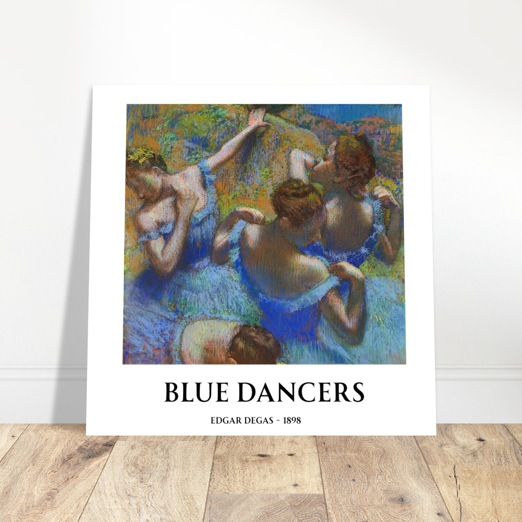Blue Dancers by Edgar Degas – Matte Art Poster | Classical Impressionist Wall Art