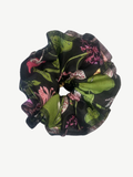 Azaria Yellow Floral Organic Cotton Scrunchie | No More Nobody