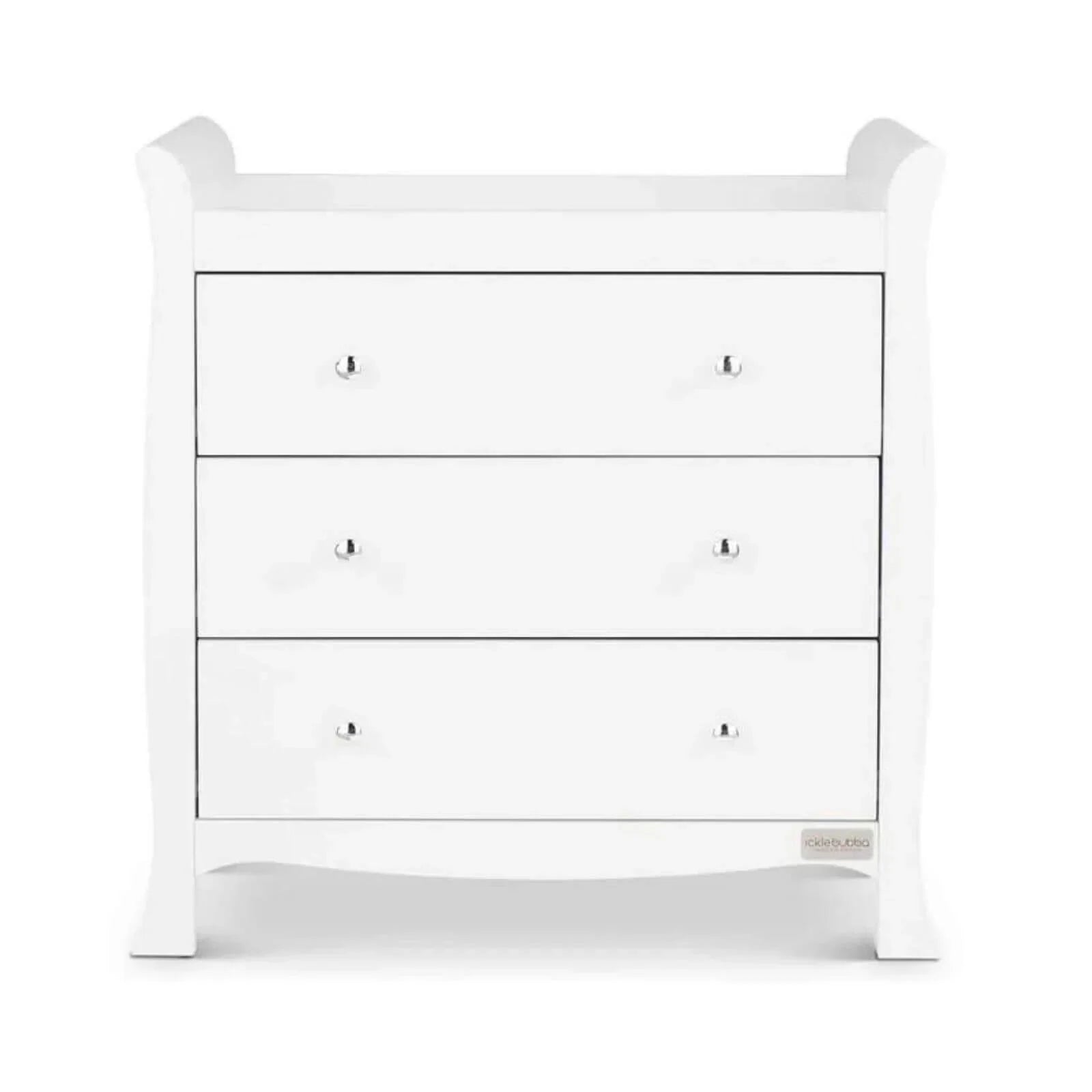 Ickle Bubba Snowdon 4 in 1 Mini 3 Piece Furniture Set White - Premium Sprung Mattress