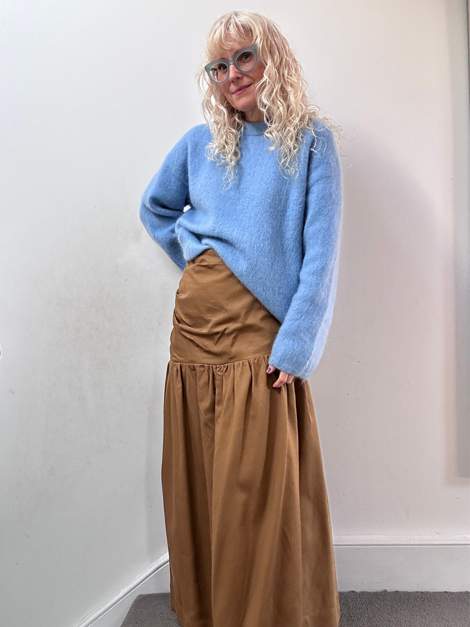 No More Nobody Hilda Gathered Maxi Skirt – Organic Cotton Handmade