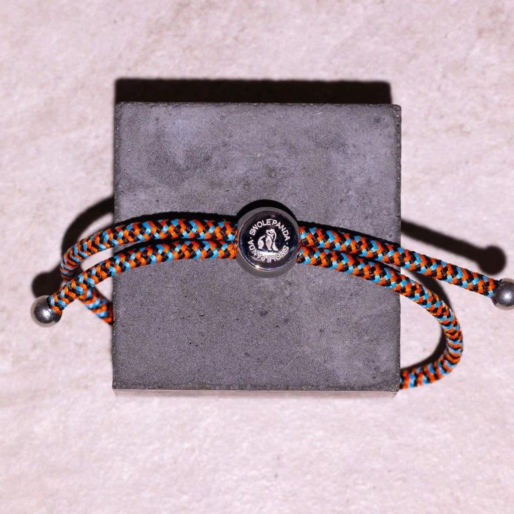 Swole Panda Multi Colour Zigzag Recycled Rope Bracelet – Unisex & Adjustable
