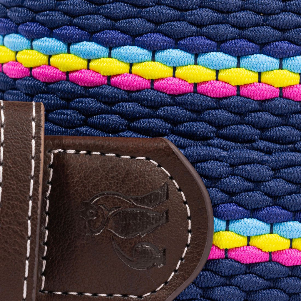 Swole Panda Neon Fine Stripe Woven Belt – Recycled Elasticated