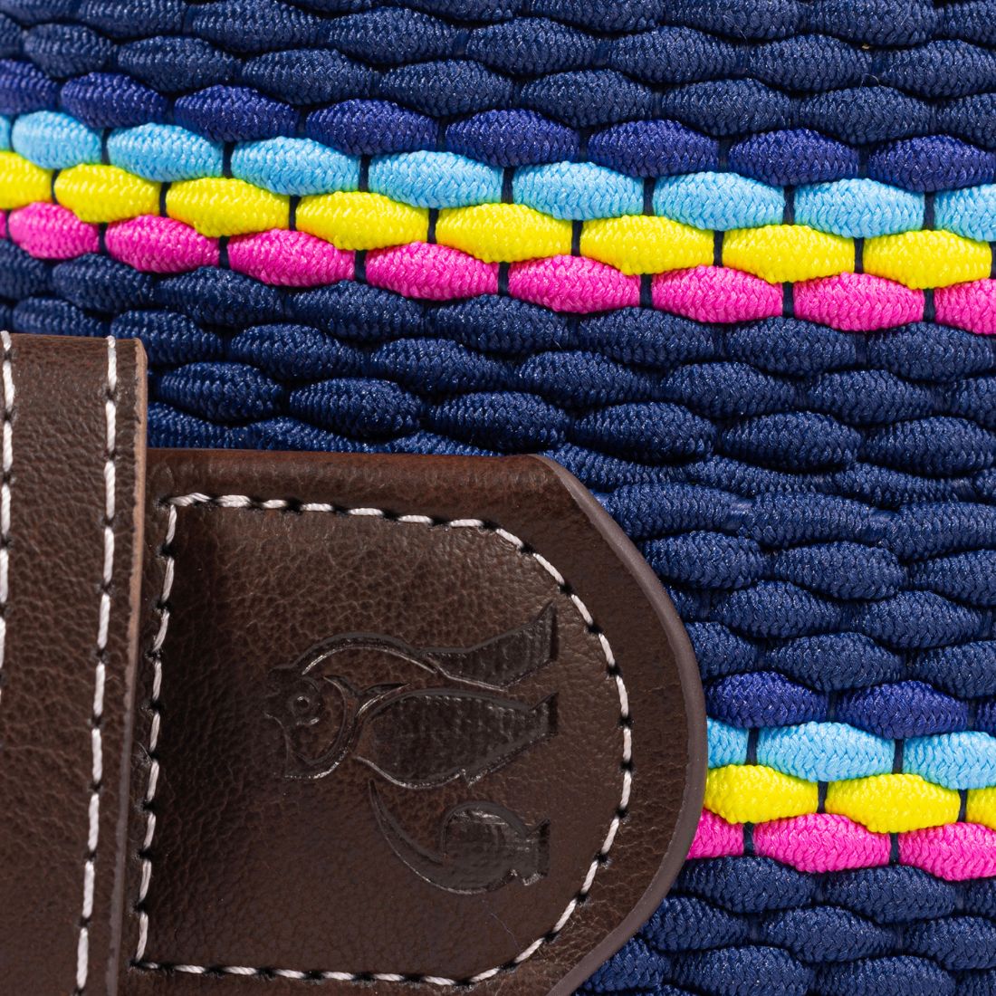 Swole Panda Neon Fine Stripe Woven Belt – Recycled Elasticated
