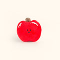 LuLuFun Studio Red Apple Plush Bag Charm | Soft Kawaii Keychain Accessory