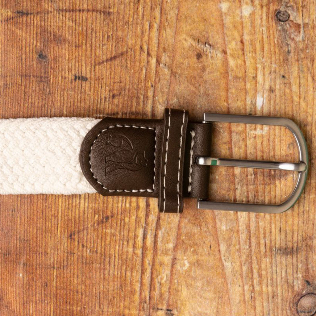 Swole Panda Cream Woven Belt – Sustainable Recycled Elasticated Belt