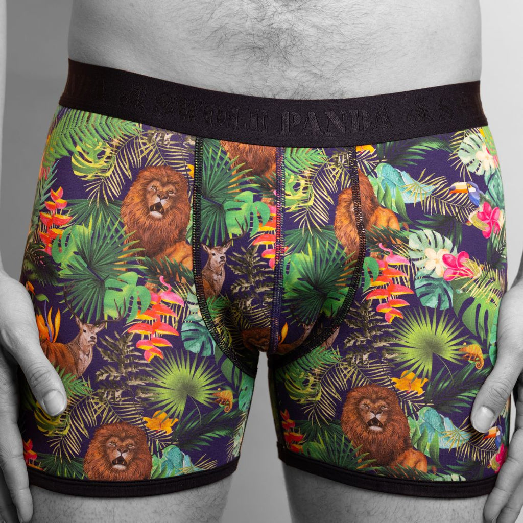 Swole Panda Jungle Bamboo Boxers – Breathable Anti-Bacterial Underwear