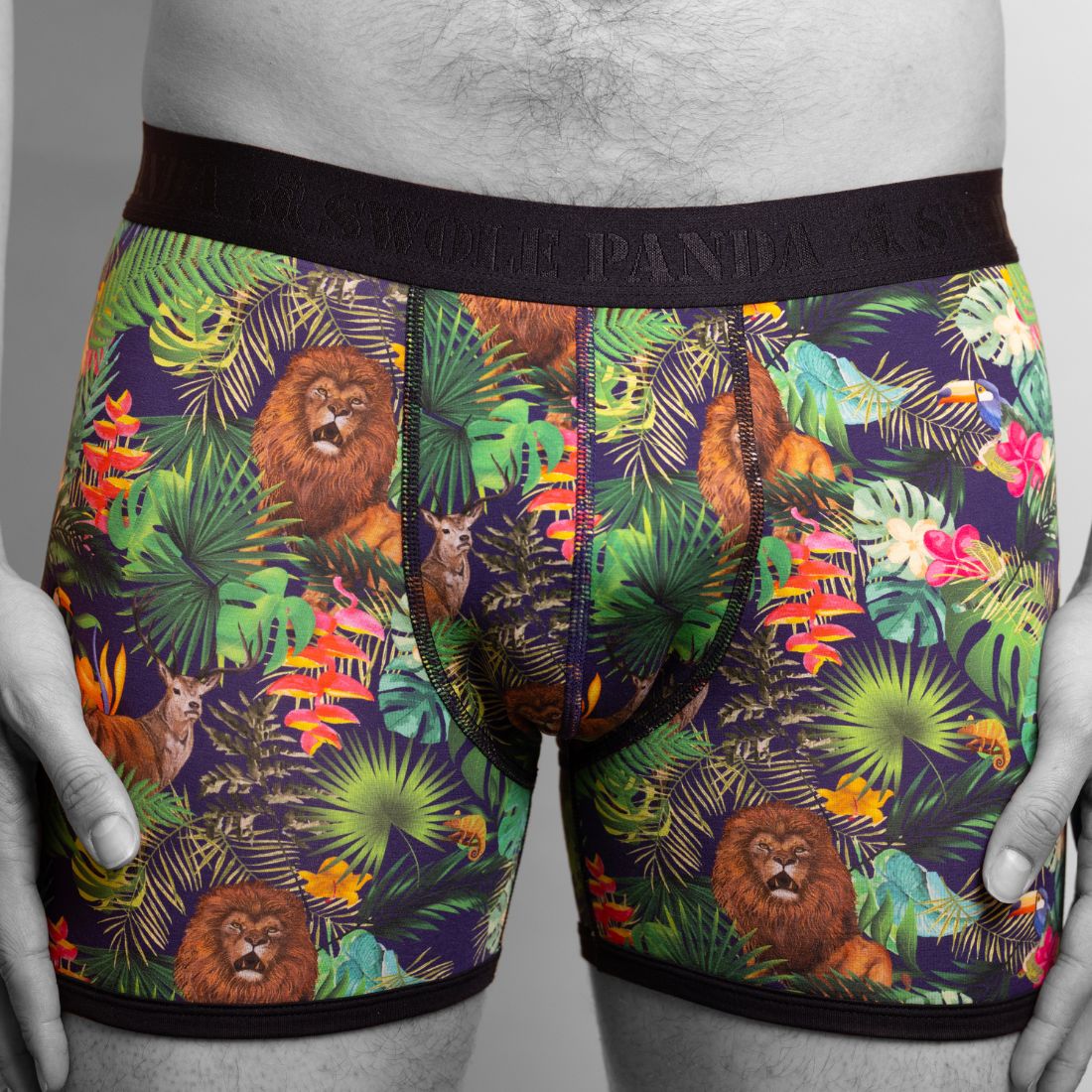 Swole Panda Jungle Bamboo Boxers – Breathable Anti-Bacterial Underwear