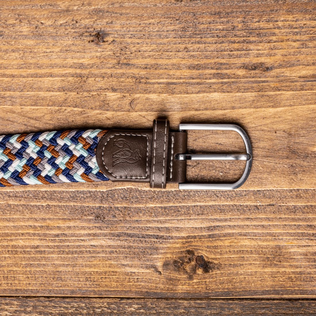 Swole Panda Recycled Woven Belt – Navy Zigzag Sustainable Elastic